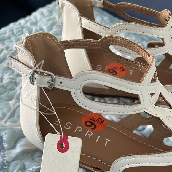 Esprit Women's White Sandals size 9.5 - Picture 7 of 8